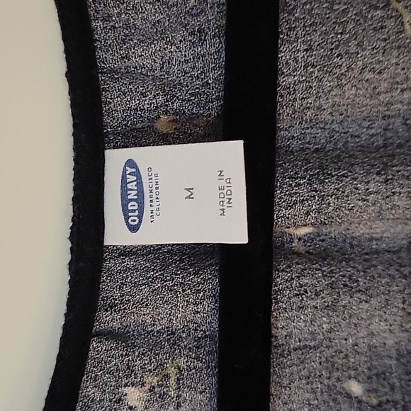 3/$30 OLD NAVY Floral Oversized Flare Sleeve Peasant Poet Blouse Size Medium - Picture 5 of 11